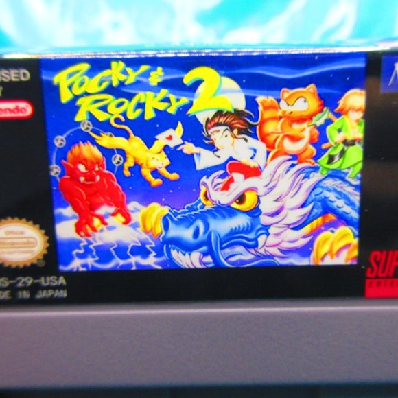 Pocky & Rocky 2 For The Super Nintendo - Picture 2 of 12